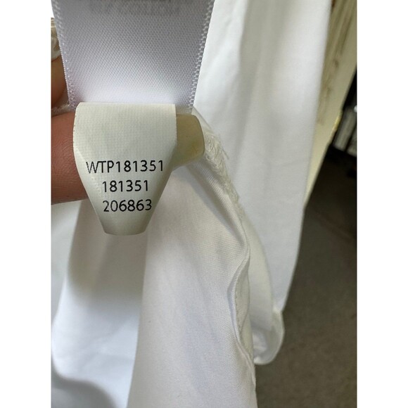 J. Jill White Shirt Collection Quarter Sleeve V-Neck Popover Tunic top M - Picture 6 of 6